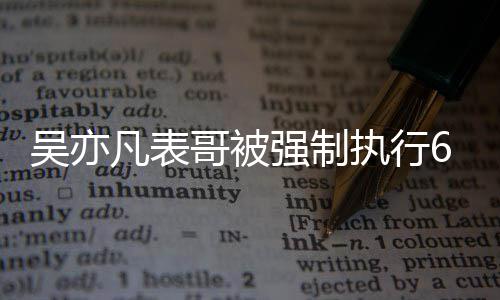 执行哥被借款纠纷凡表合同吴亦万 强制涉及